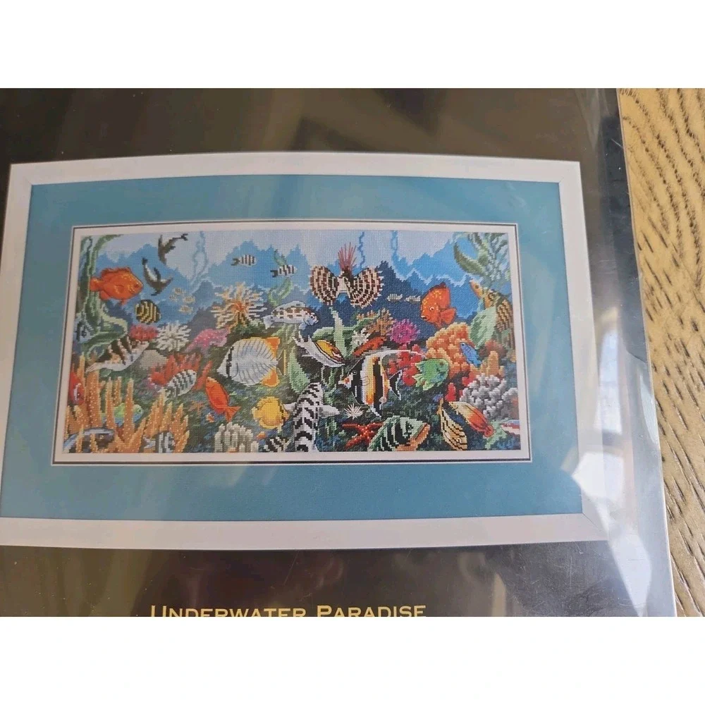 Dimensions Gold Collections UNDERWATER PARADISE #3792 Cross Stitch Vintage 1995